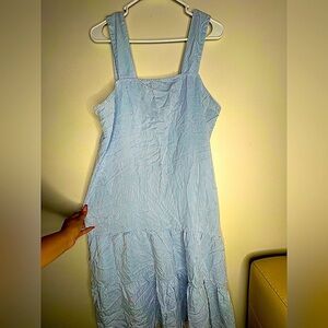 Saks Fifth Avenue Blue Stripe Maxi Dress